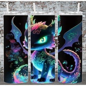 Neon Dragon 20oz Skinny Tumbler Double Insulated